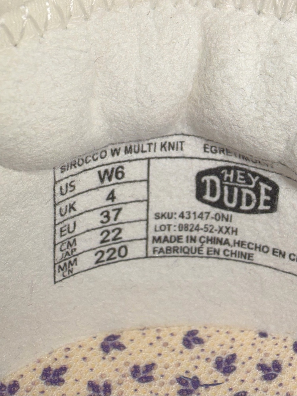 Hey Dude Sirocco Multi Color Speckle New 6 - Picture 8 of 8